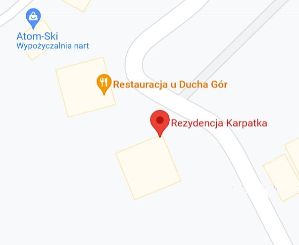 Rezydencja Karpatka w Karpaczu - mapa lokalizacja